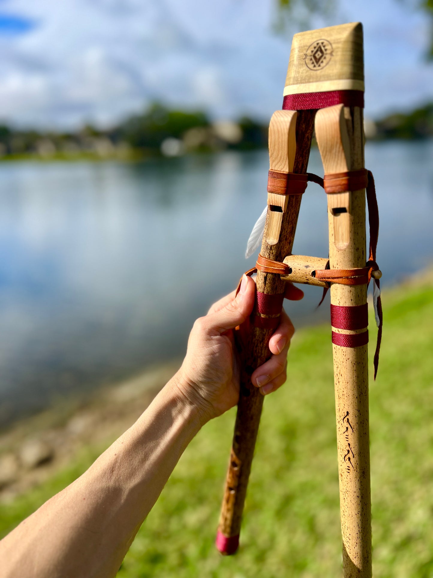 Native American Drone Flute - G 440 Hz